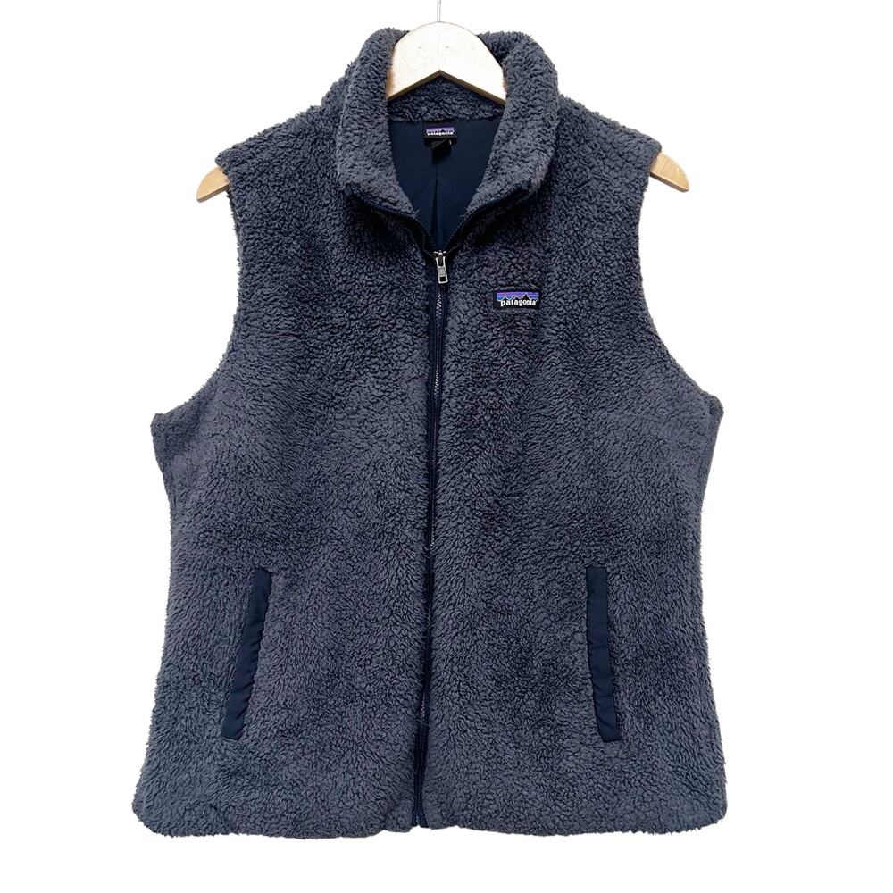 Patagonia Gray Deep Pile Fuzzy Vest Sz XL